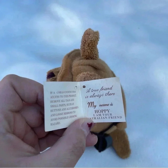 Teddy &  Friends HOPPY Kangaroo Stuffed Animal Plush Safari Guide Joey 11" VTG - Picture 5 of 5